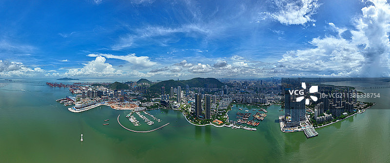 深圳蛇口港全景图片素材