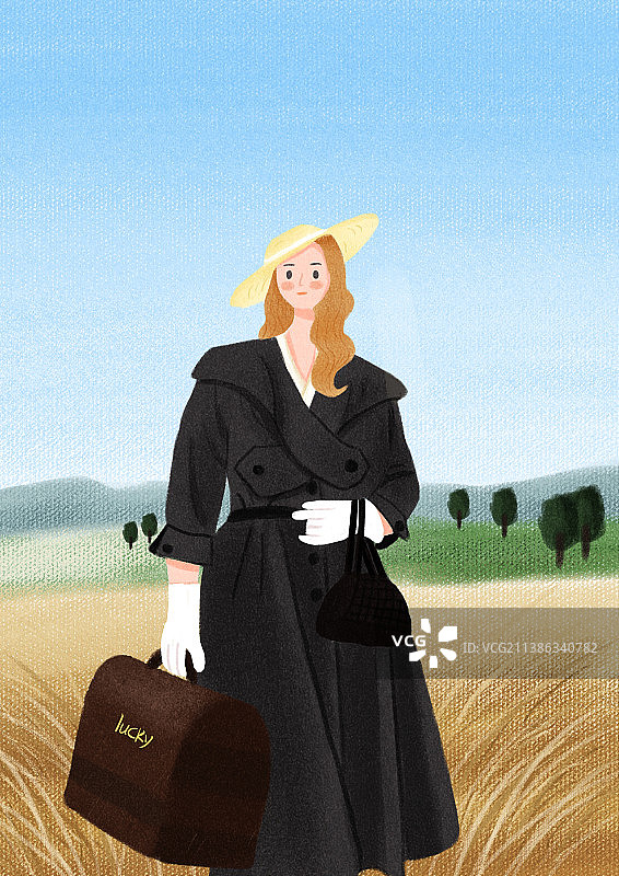 影视插画--裁缝图片素材