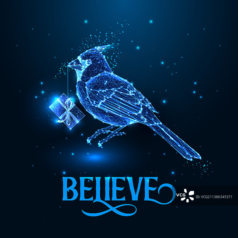 抽象圣诞数字贺卡模板图片素材