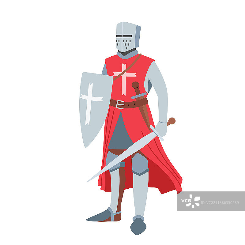 中世纪骑士纹章盔甲角色图片素材