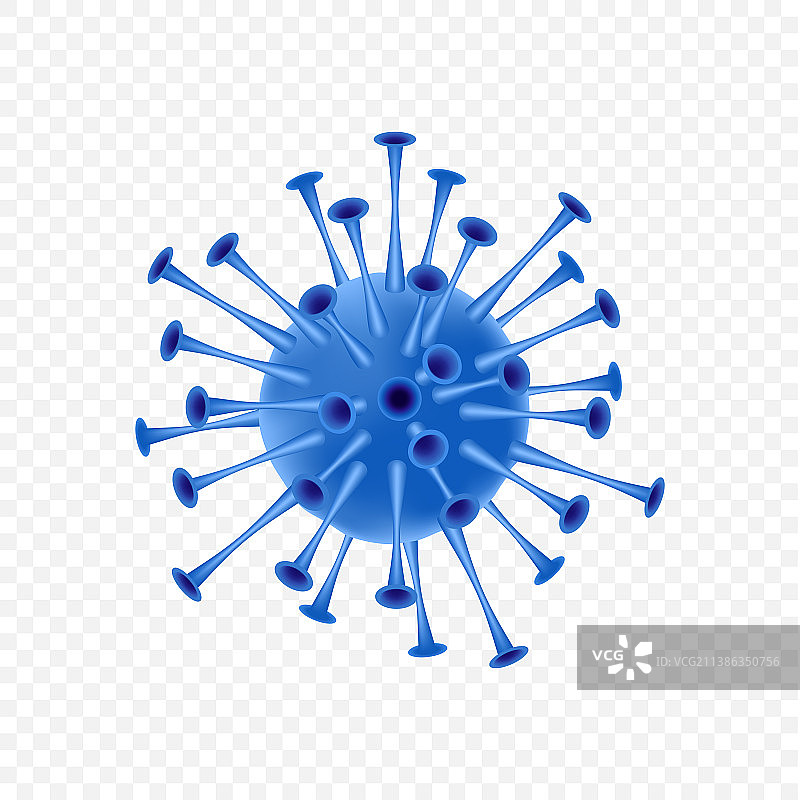逼真的冠状病毒3D微生物图片素材