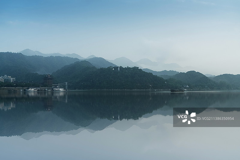 桐庐富春江自然风光图片素材