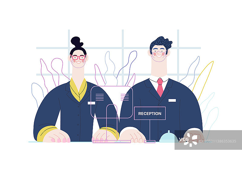 医院接待处 - 医疗保险图片素材