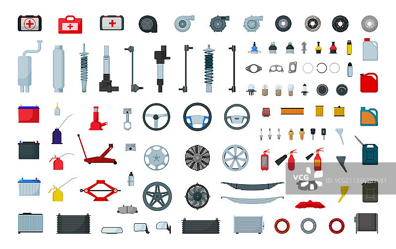 汽车零件合集图片素材