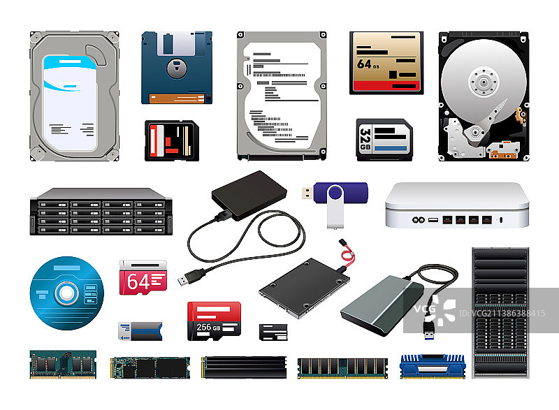 个人电脑组件图片素材