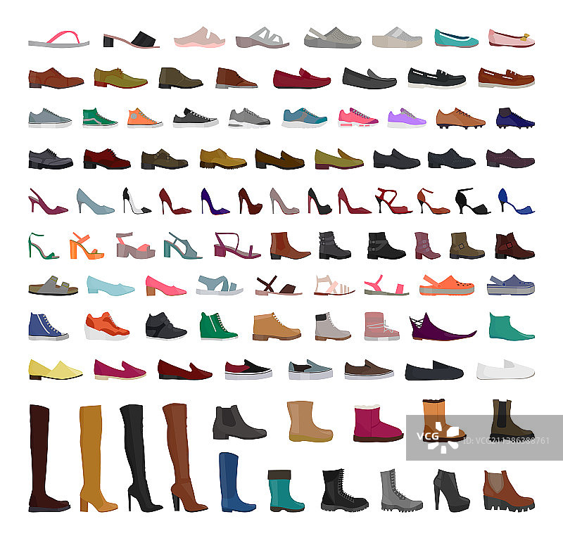 鞋子套装图片素材