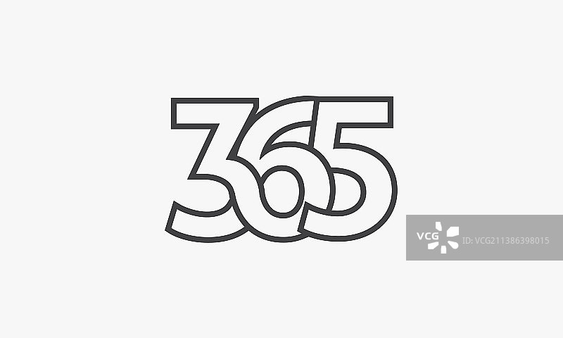 白色背景上的360度线条图标图片素材