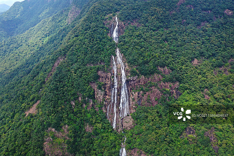 广东省广州市增城区派潭镇白水寨风景名胜景区航拍图片素材