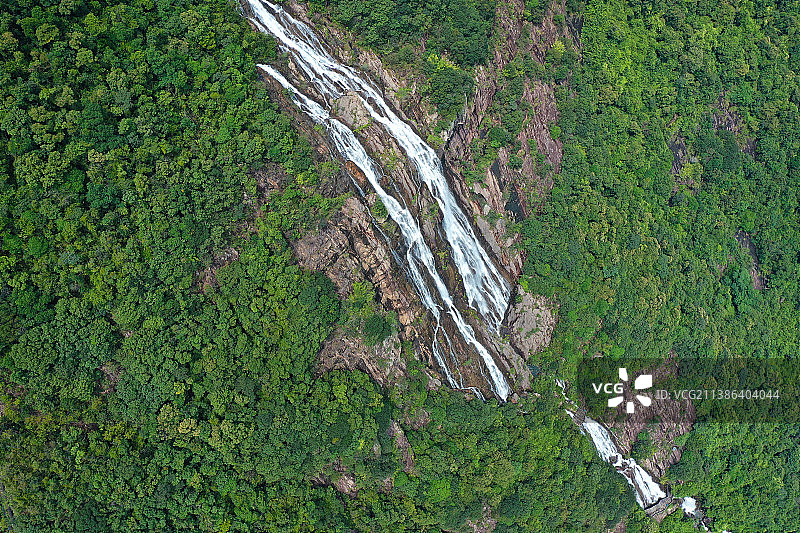 广东省广州市增城区派潭镇白水寨风景名胜景区航拍图片素材