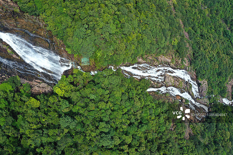 广东省广州市增城区派潭镇白水寨风景名胜景区航拍图片素材