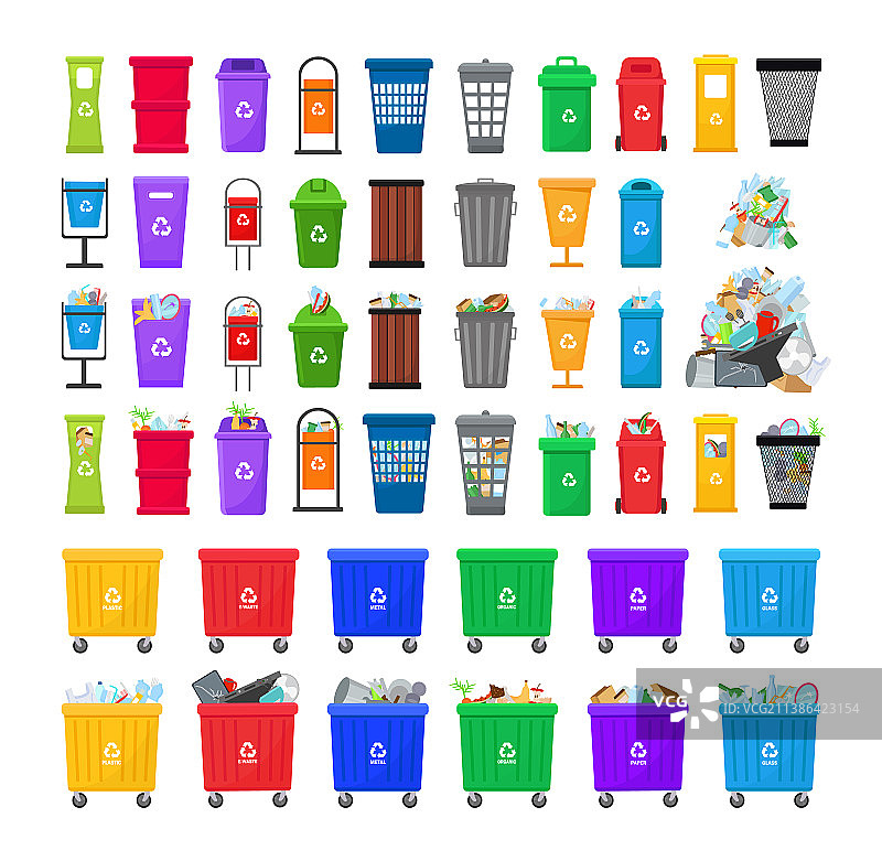 垃圾箱合集图片素材
