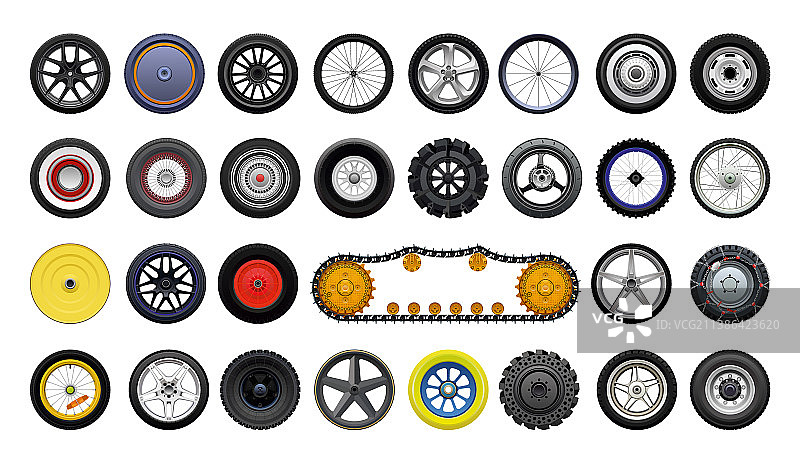 逼真车轮素材图片素材