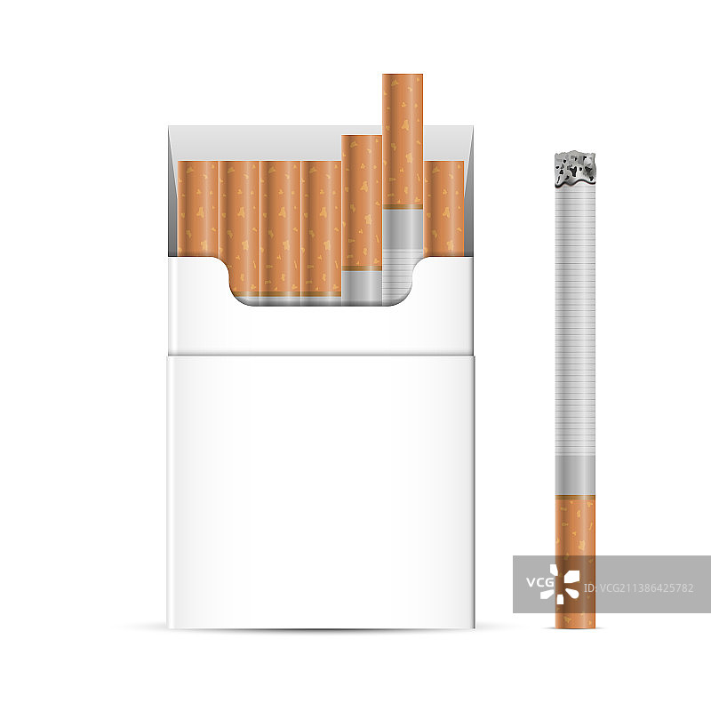 香烟盒包装模型样机图片素材