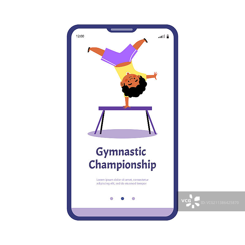 儿童体操锦标赛图片素材