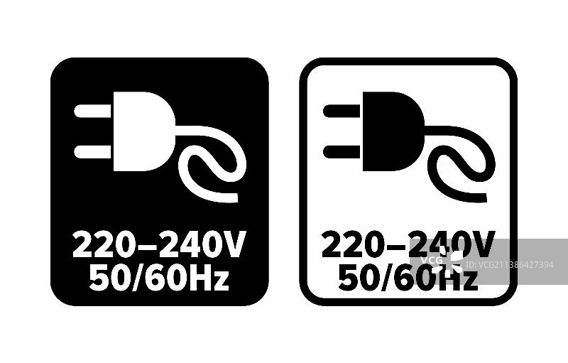220-240v 50-60hz信息标志图片素材