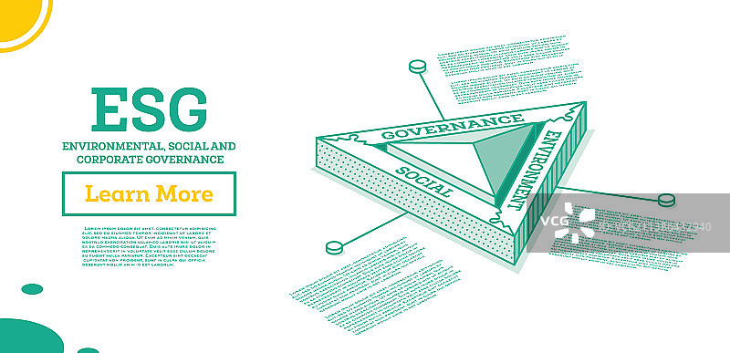 环境、社会和治理的ESG概念图片素材