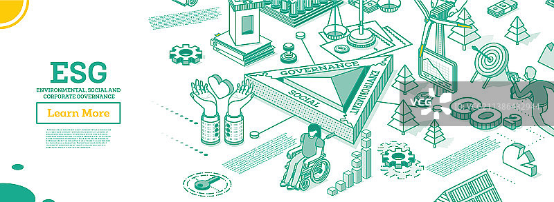 环境、社会和治理概念图片素材