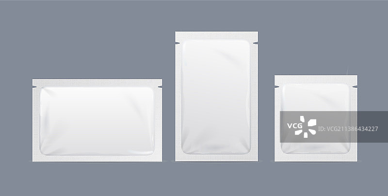 逼真细腻的3D白色纸袋图片素材