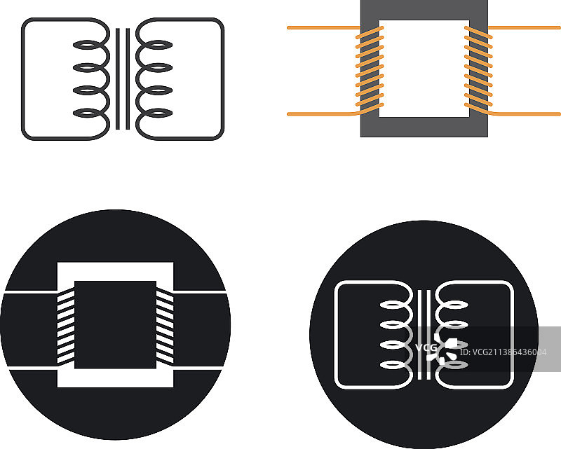 电力变压器图标图片素材