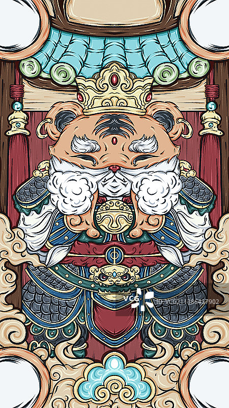 虎年插画图片素材