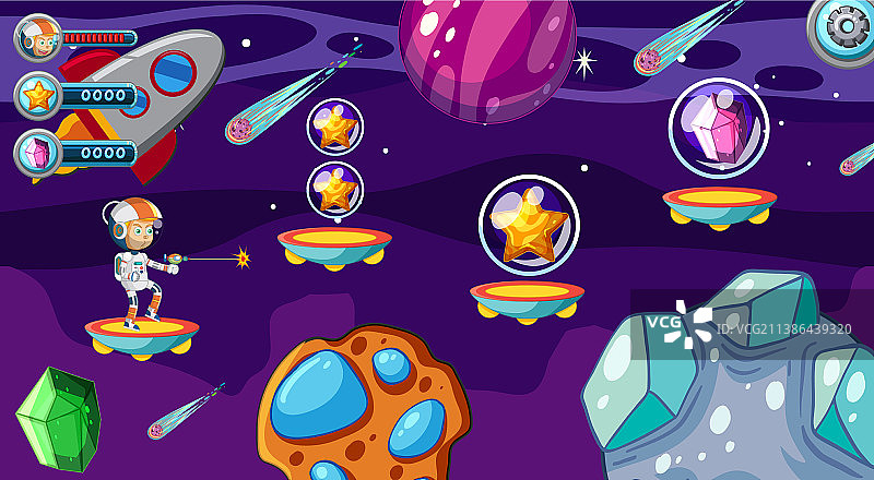 游戏模板星系太空场景图片素材