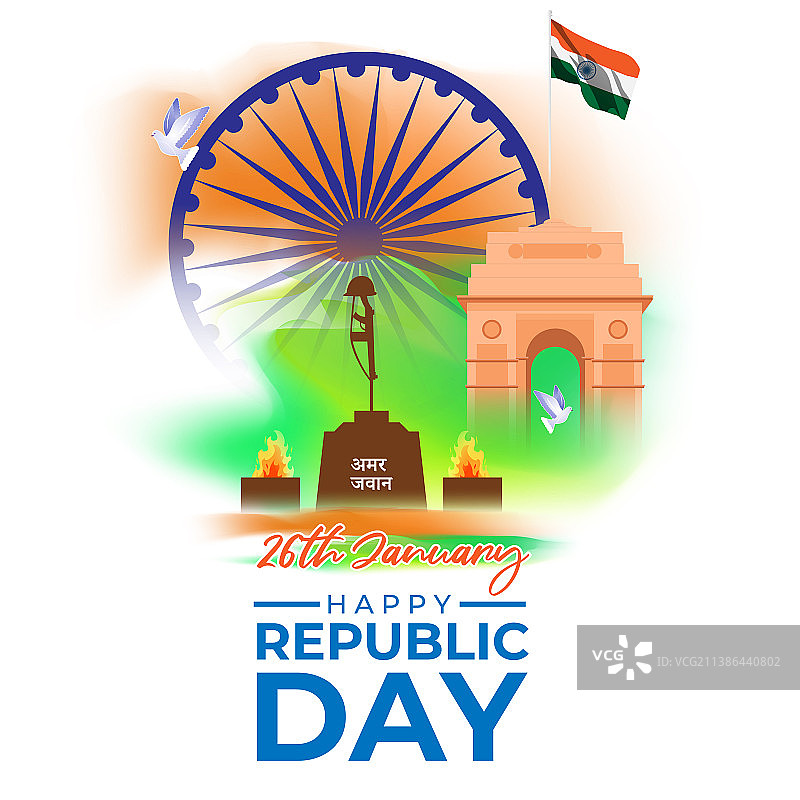 共和国日概念banner图片素材