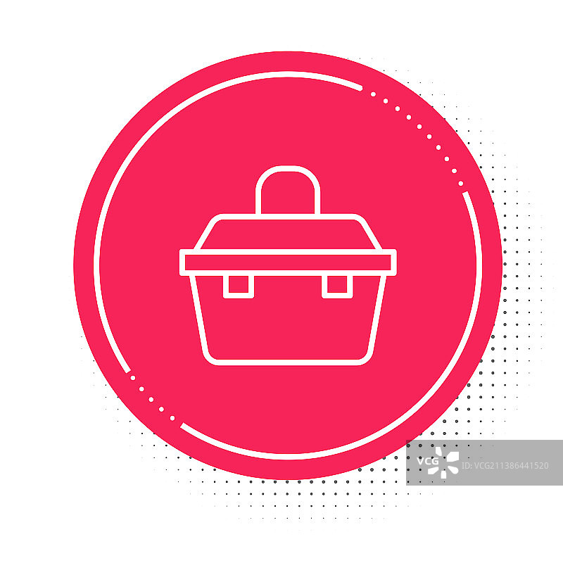 摇摆器的盒子容器白色线条图标图片素材