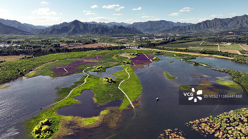 北京市昌平区7孔桥花海公园图片素材