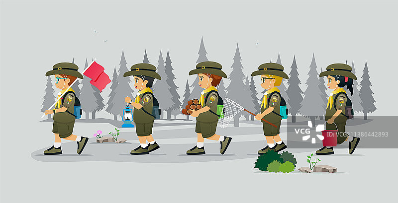 探险童子军图片素材