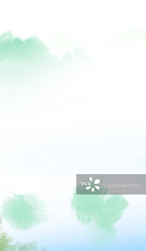 夏天天空中云的低角度视图抽象笔触水彩背景图片素材