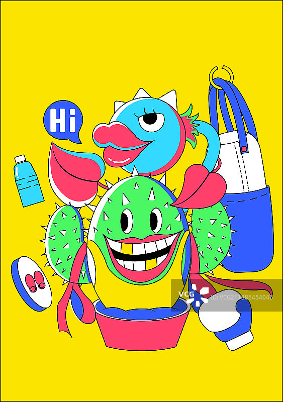 仙人球健身图片素材