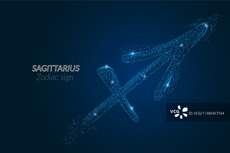 抽象的未来主义射手座图像图片素材