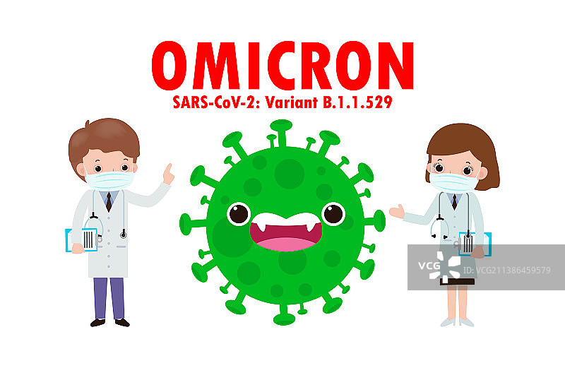 奥密克戎21新冠变异株B11529图片素材