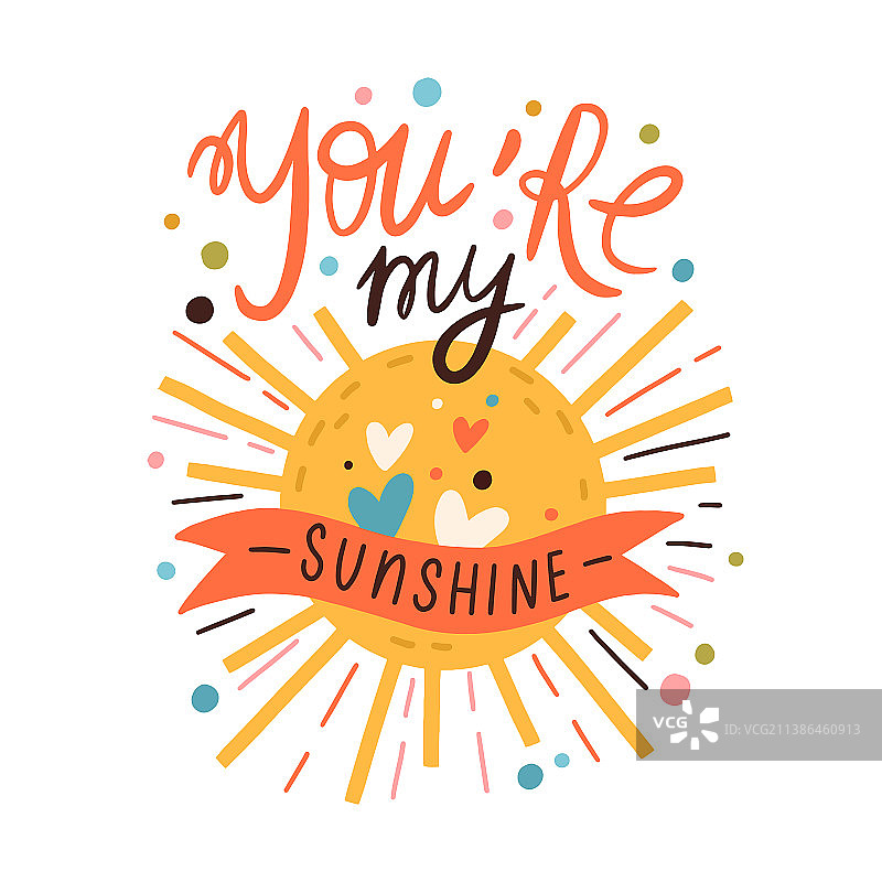 太阳和浪漫字母组合图片素材