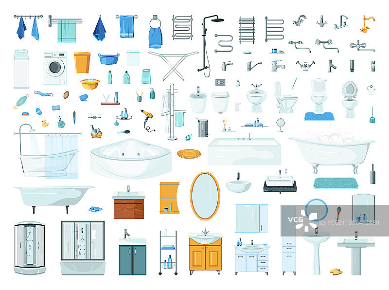 浴室配件套装图片素材
