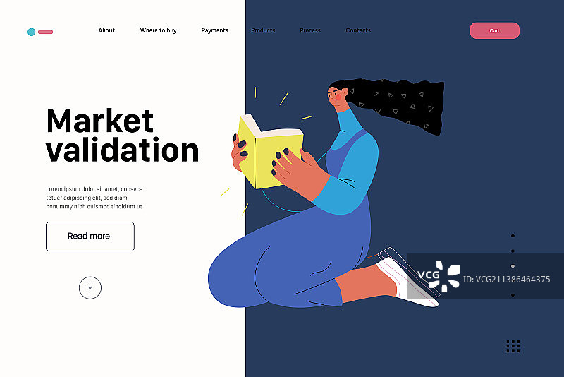 创业网站着陆页模板图片素材