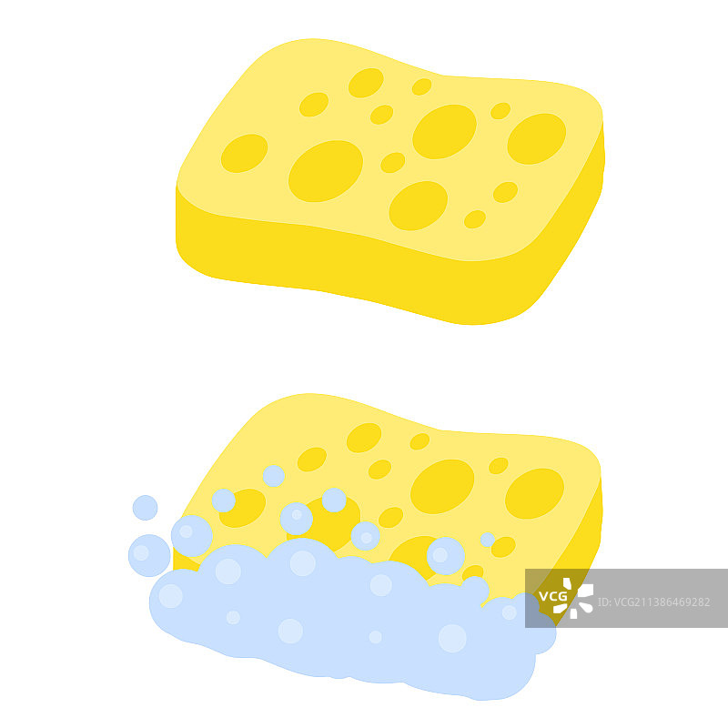 带泡沫的海绵图片素材