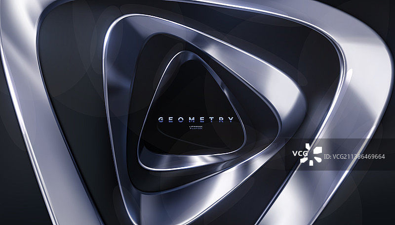 黑色和银色形状抽象背景图片素材