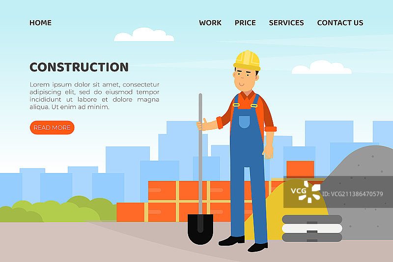 建筑工程师与民用建筑工人图片素材