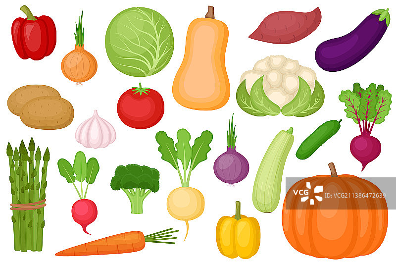 新鲜成熟蔬菜合集图片素材
