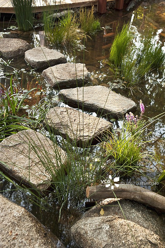 通往露台的 Granite 石阶图片素材