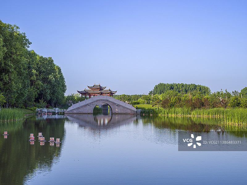 长治市漳泽湖国家湿地公园风光图片素材