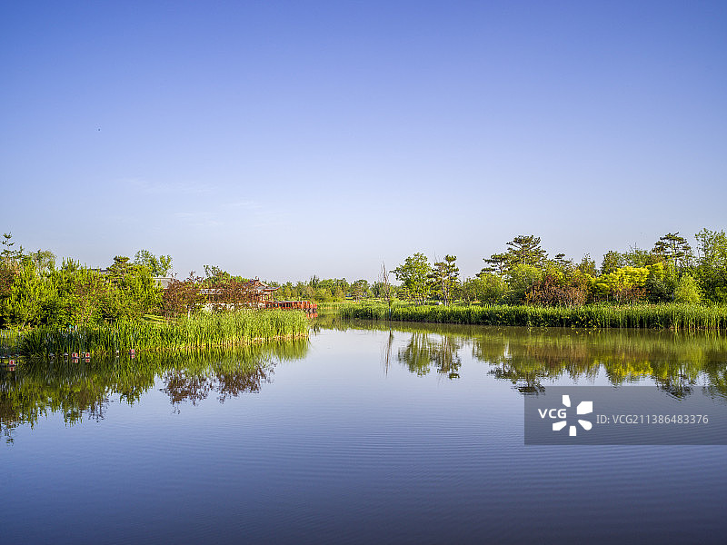 长治市漳泽湖国家湿地公园风光图片素材