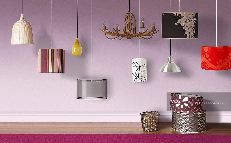 各种现代吊灯图片素材
