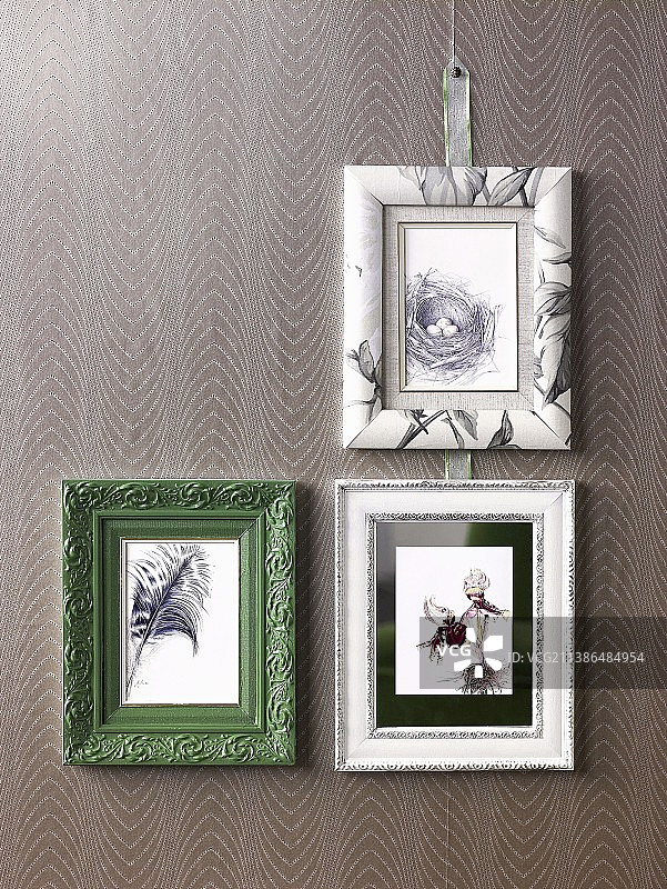 各种画框中的画作图片素材