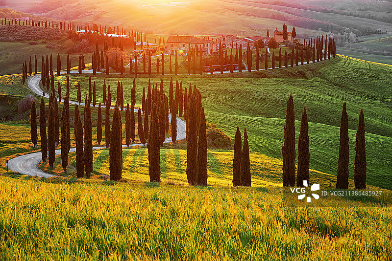 意大利托斯卡纳巴科莱诺地区风光图片素材