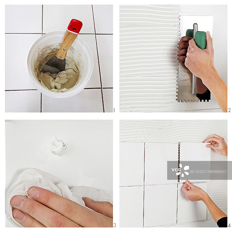 自己铺瓷砖图片素材