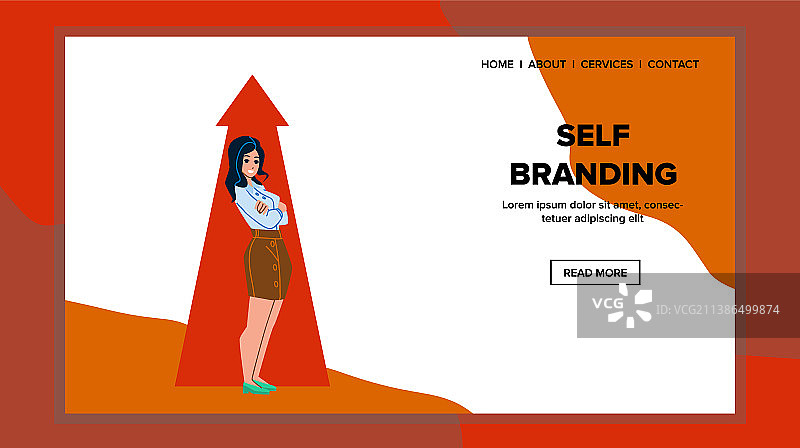 自主品牌塑造女商人图片素材