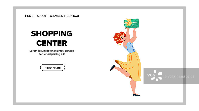 购物中心里的女顾客图片素材