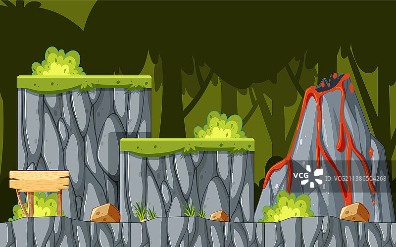 游戏模板冒险森林场景图片素材